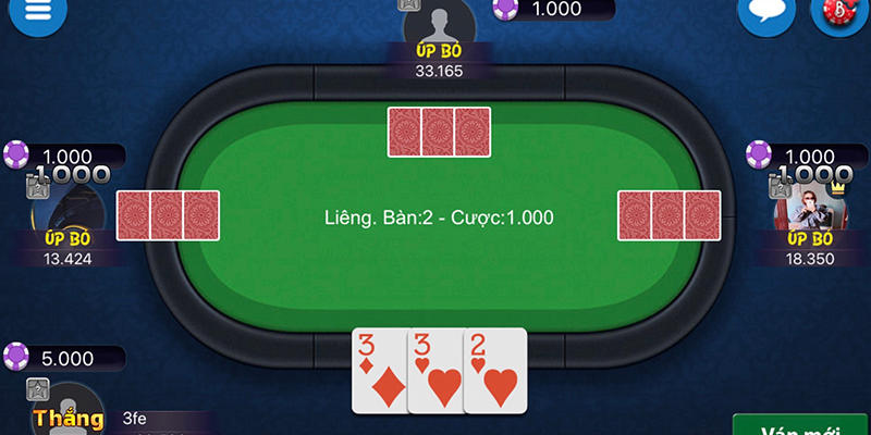 Quy trình diễn ra một ván bài liêng online