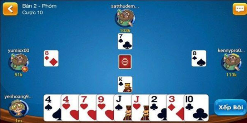 Tìm bàn đánh phỏm online
